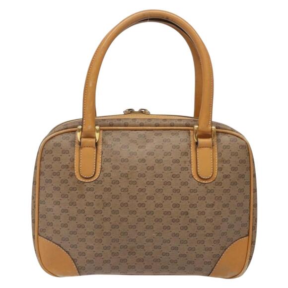GUCCI Micro GG Supreme Hand Bag Pvc Beige Gold 000 104 000 104 - Picture 3 of 16